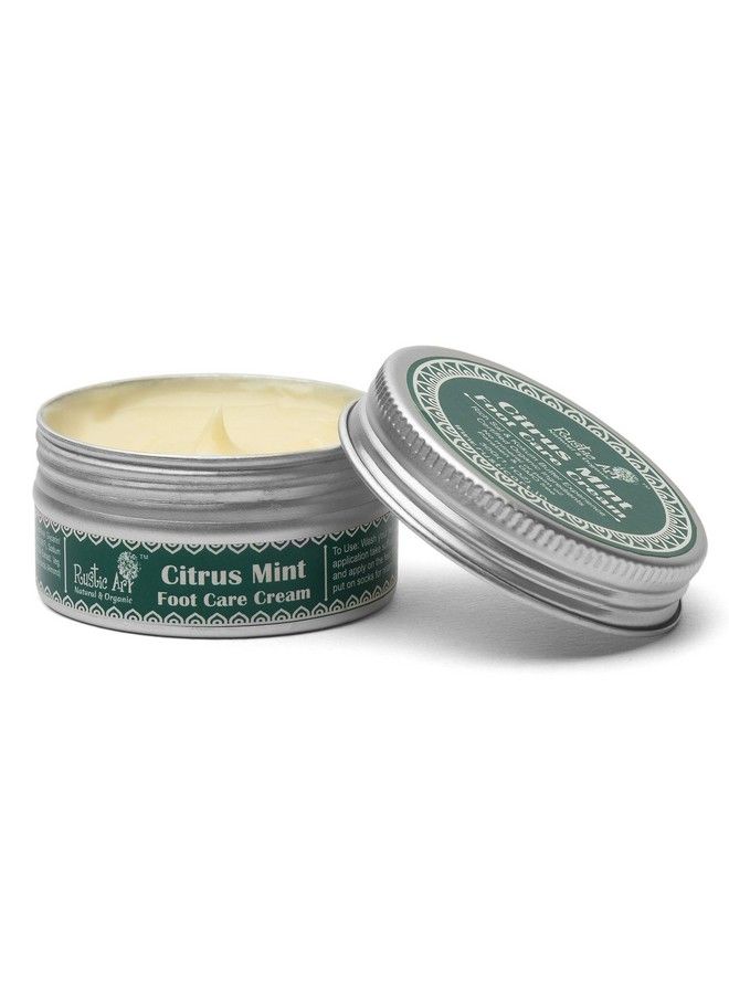 Organic Citrus Mint Foot Care Cream ; Nourishing Moisturizing & Non Greasy ; 30G (1)