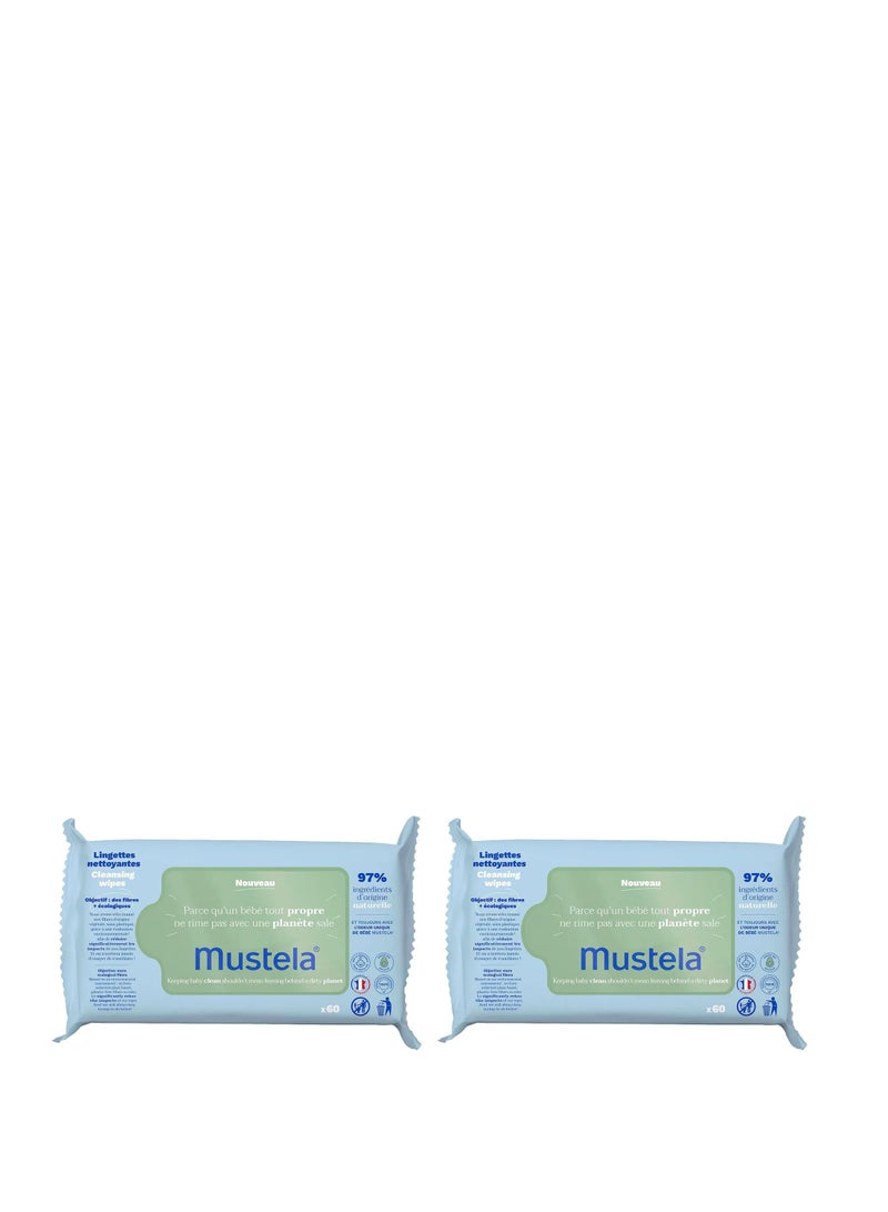 Cleansing Wipes 120 Sheets Pack Of 2 (60 x 2)