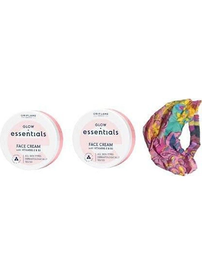 Sweden New Glow Essentials Fairness Face Cream With Vitamins E & B3 (150 Ml) Pack Of 2 And Stylish Hair/Head Band