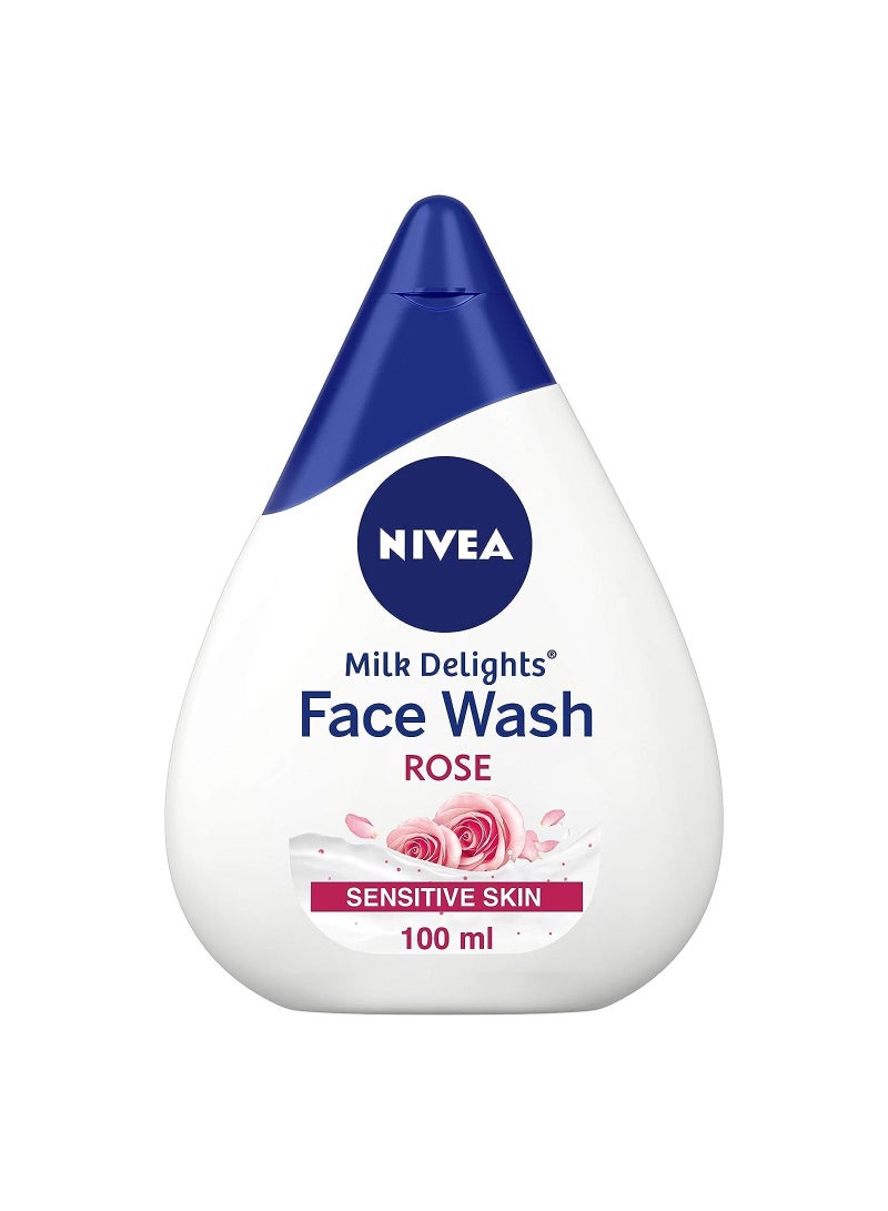 Women Face Wash for Sensitive Skin Milk Delights Rose 100 ml