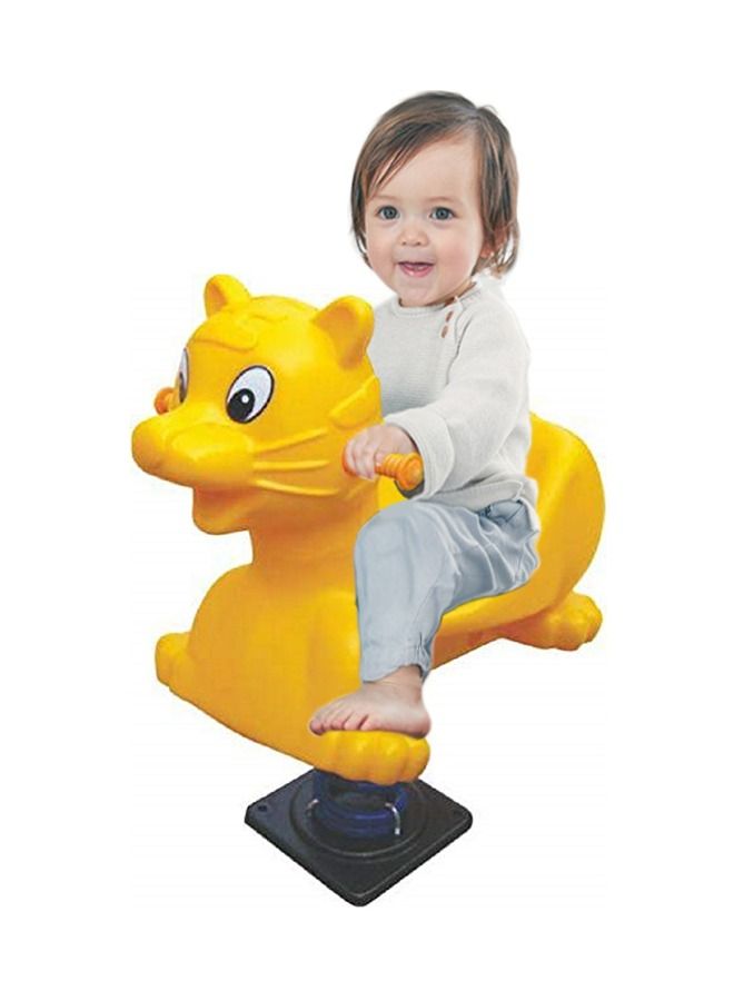 Colorful Kids Playground Plastic Rocking Horse Spring Riders