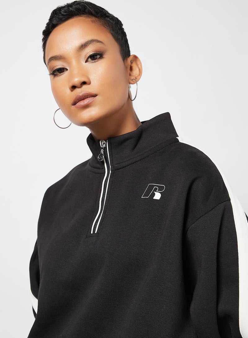 Half Zip Sweatshirt Black