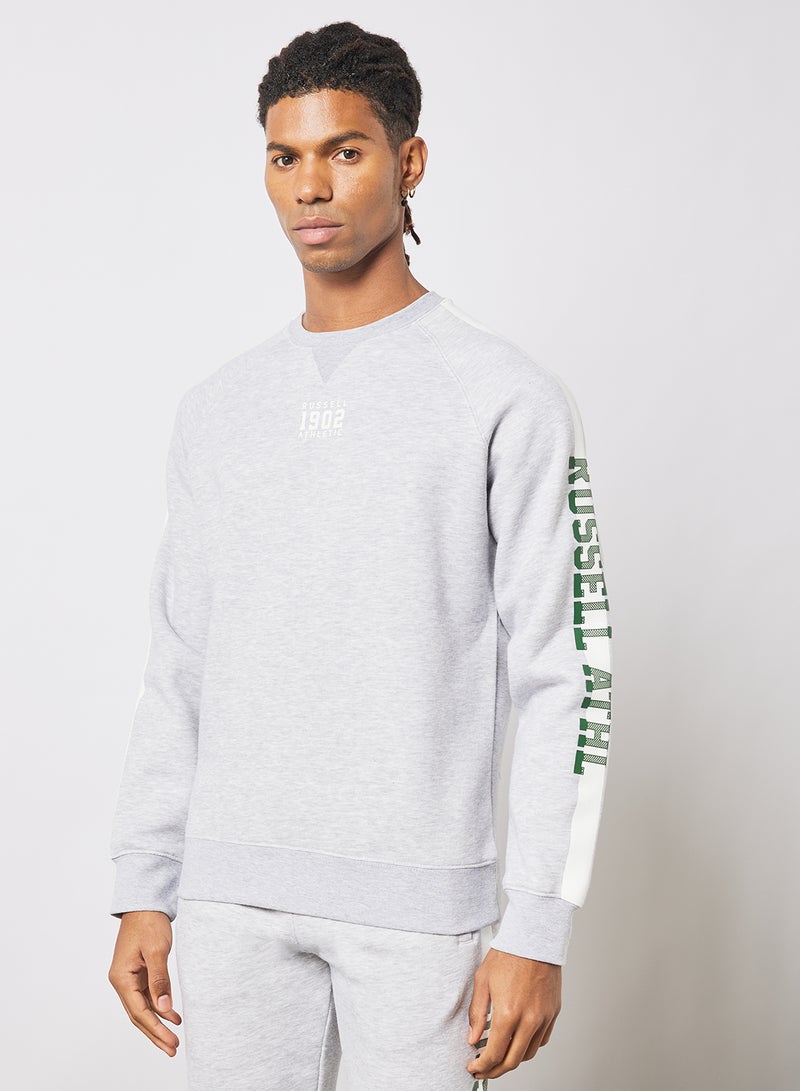 Contrast Stripe Sweatshirt Grey