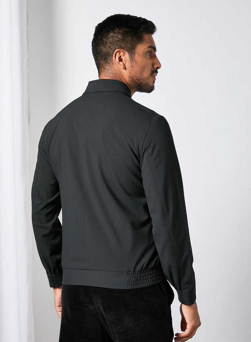 Zip-Up Jacket Black