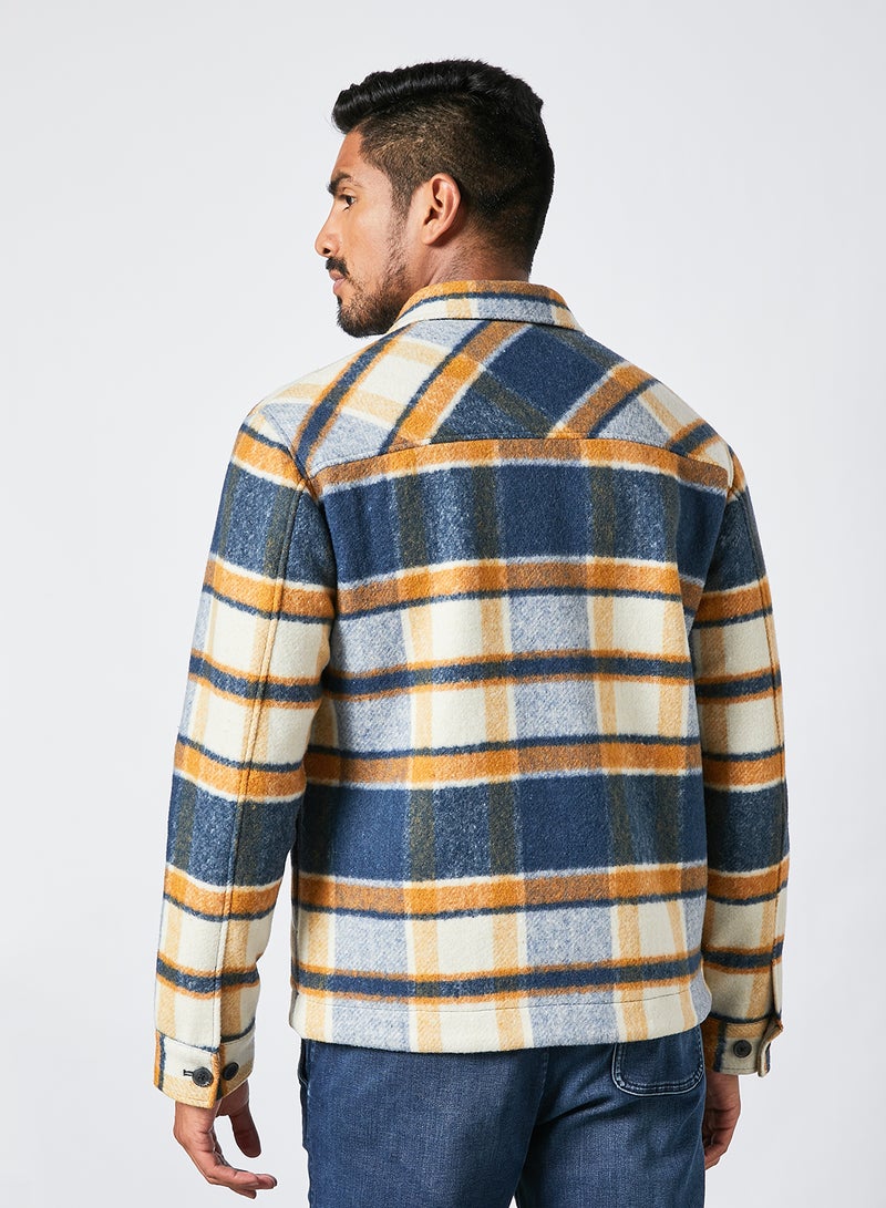 Checkered Jacket Blue