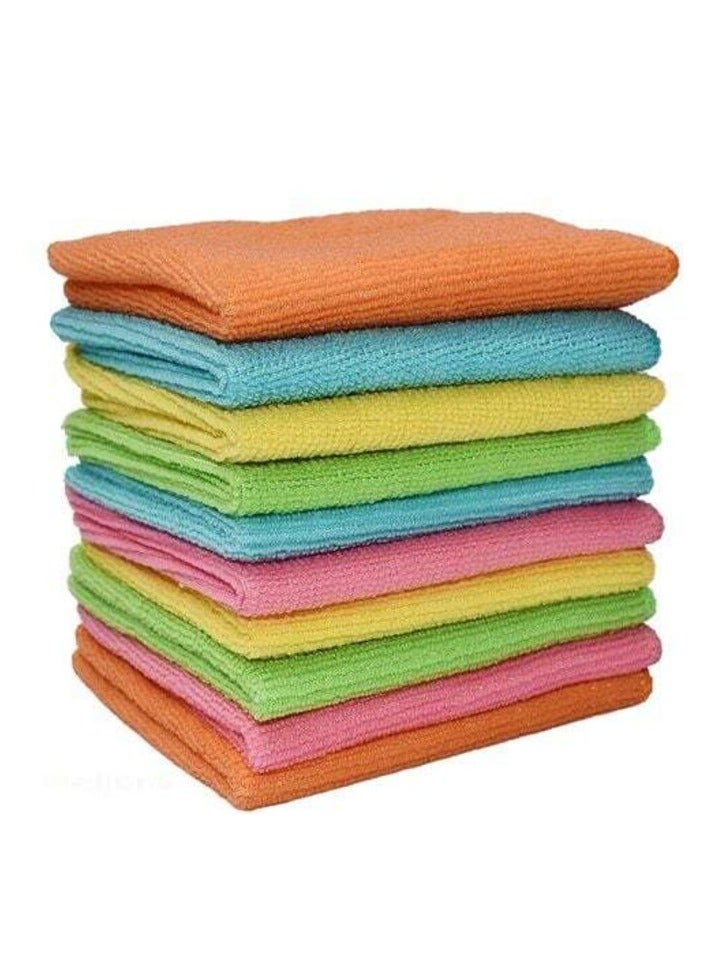 12 Pieces Microfiber Multi Purposes Towels Cloths