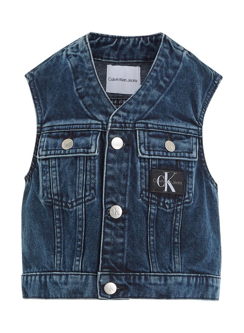 Kids Denim Vest