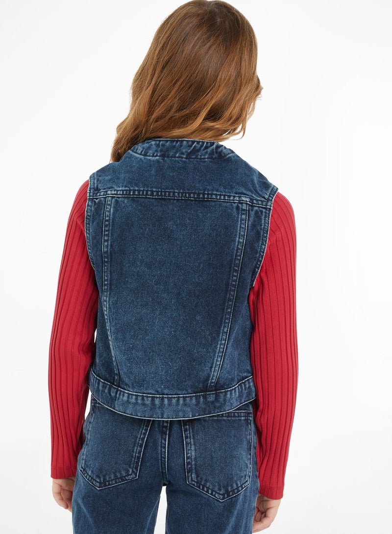 Kids Denim Vest