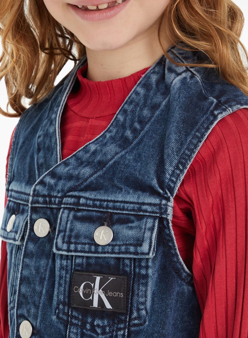 Kids Denim Vest