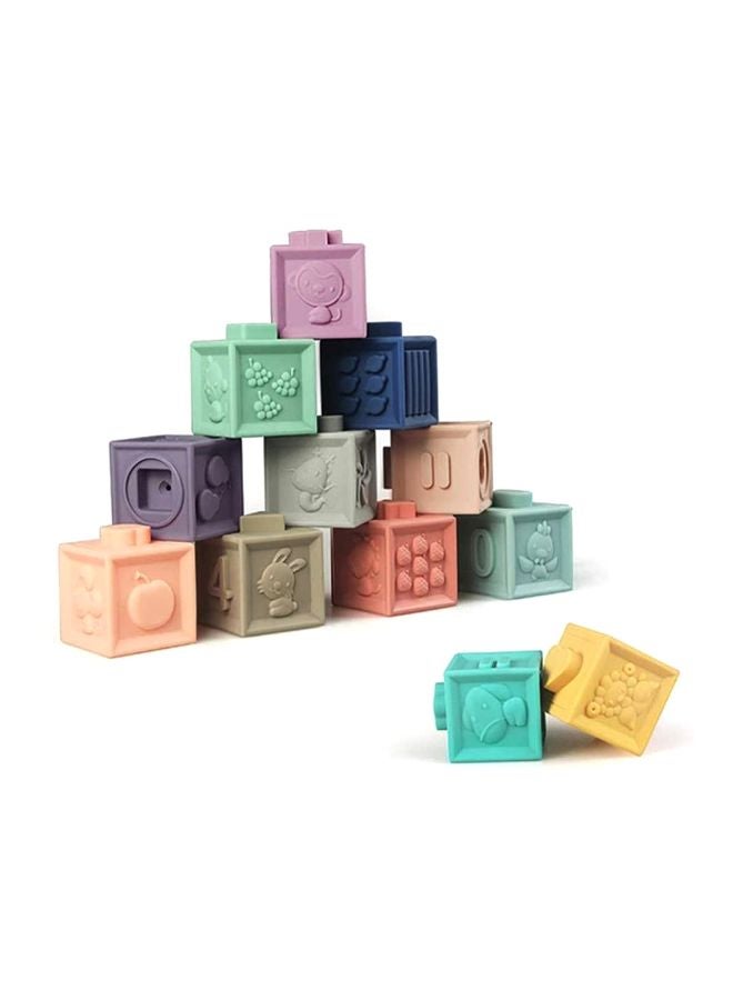 12-Piece 3D Eucational Building Blocks Set