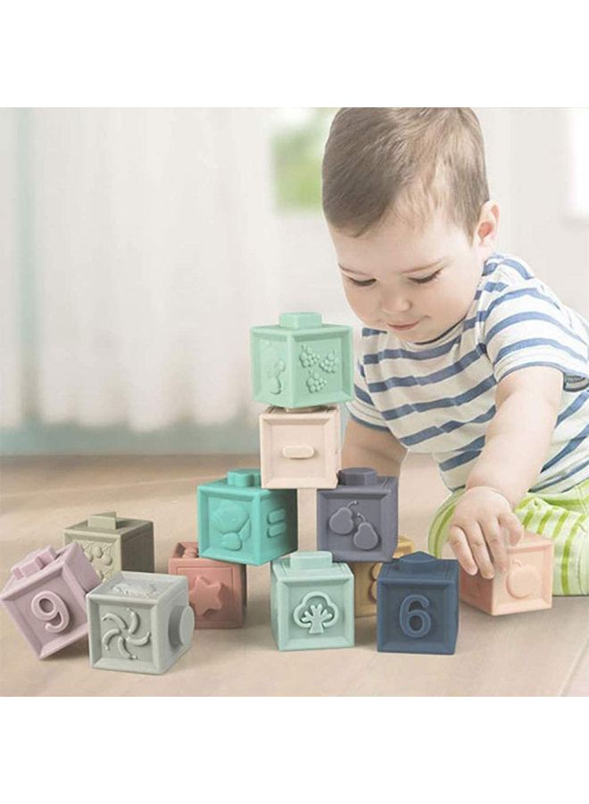 12-Piece 3D Eucational Building Blocks Set