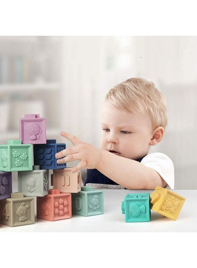 12-Piece 3D Eucational Building Blocks Set