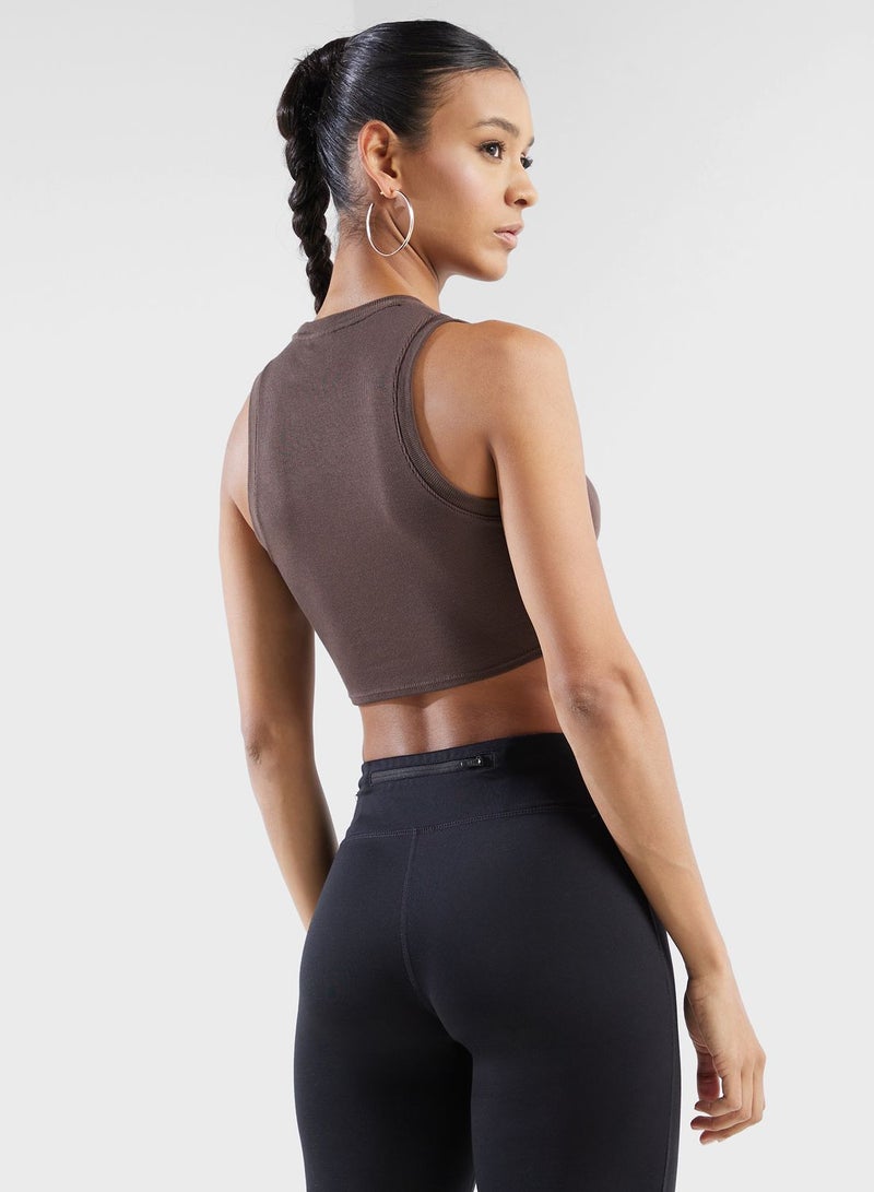 Nsw Essential Ribbed Cropped Tank