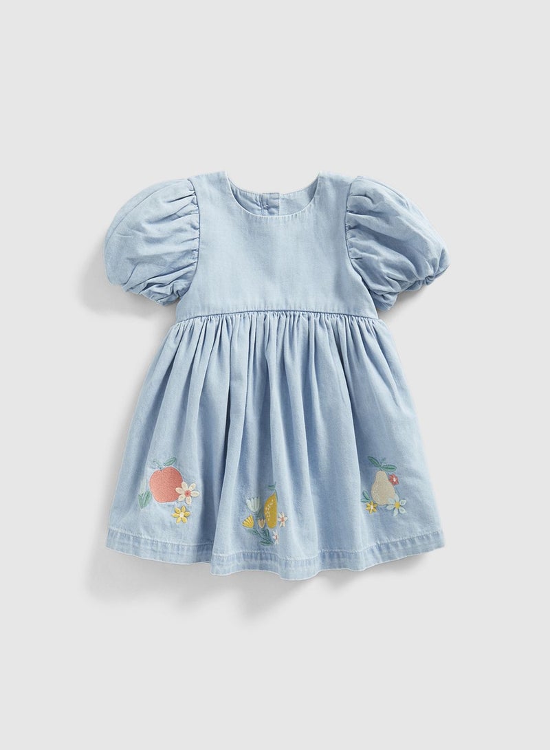 Kids Light Wash Denim Dress