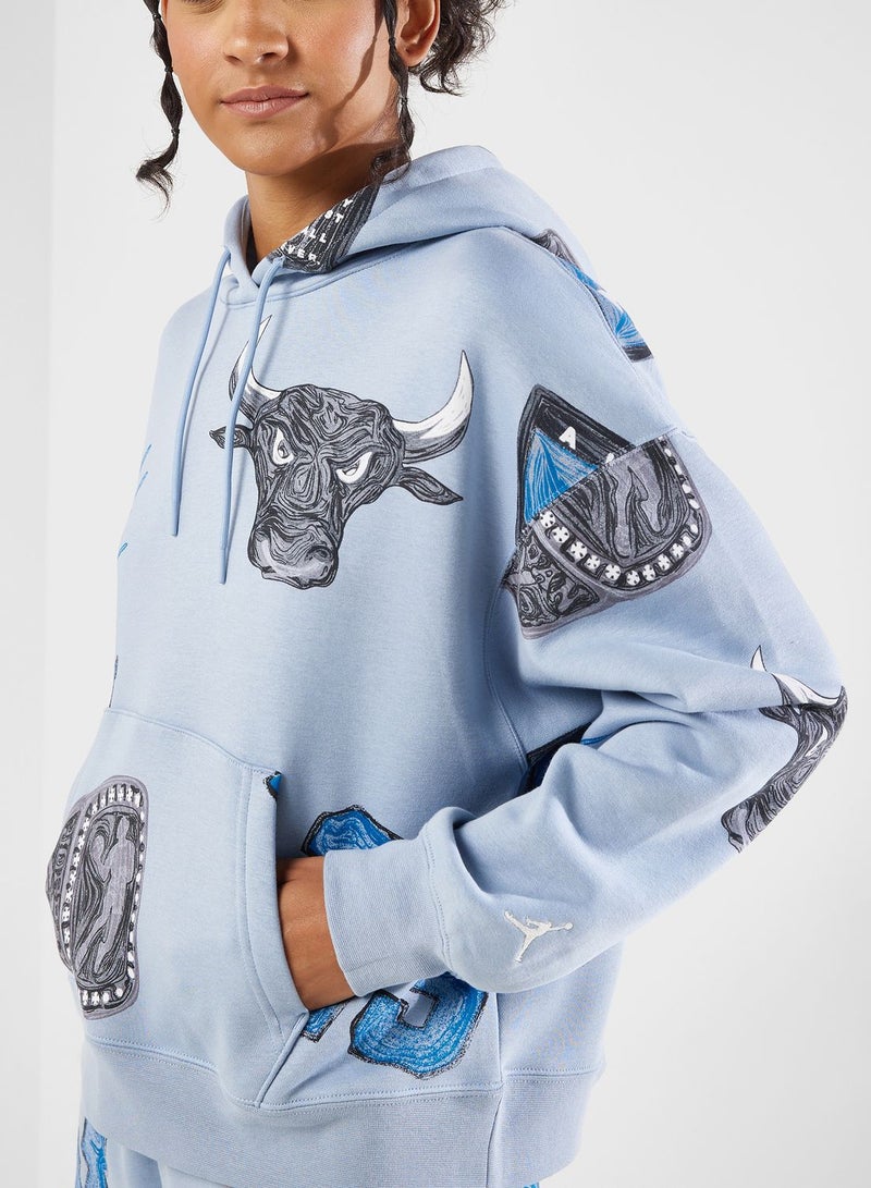 Jordan Brooklyn Aop Fleece Hoodie