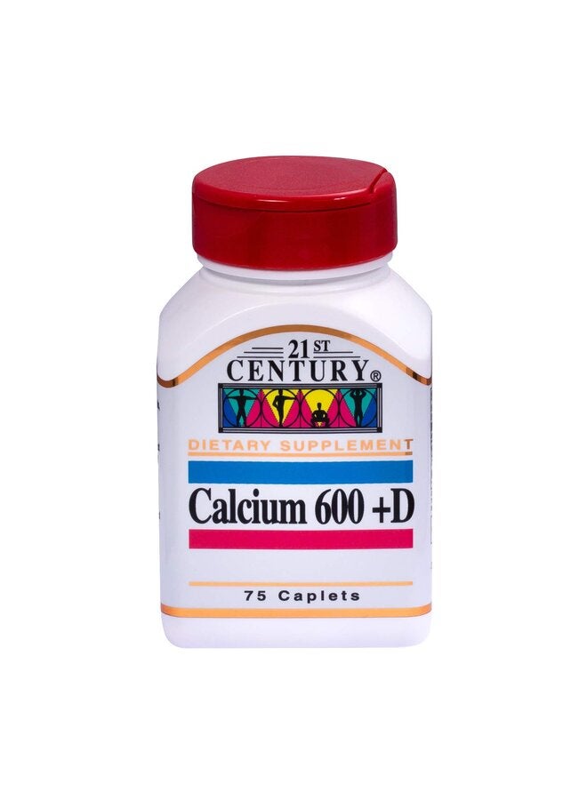 Calcium 600 Plus Vitamin D - 75 Caplets