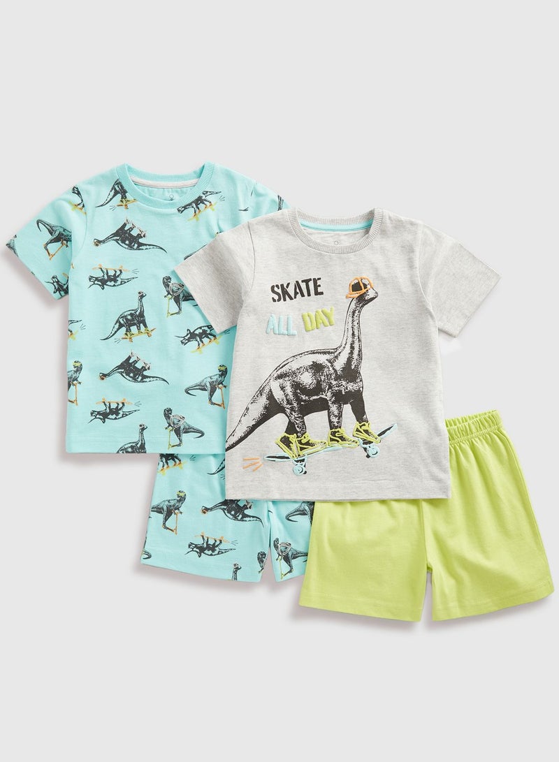 Kids 2 Pack Printed t-shirt and pant Set
