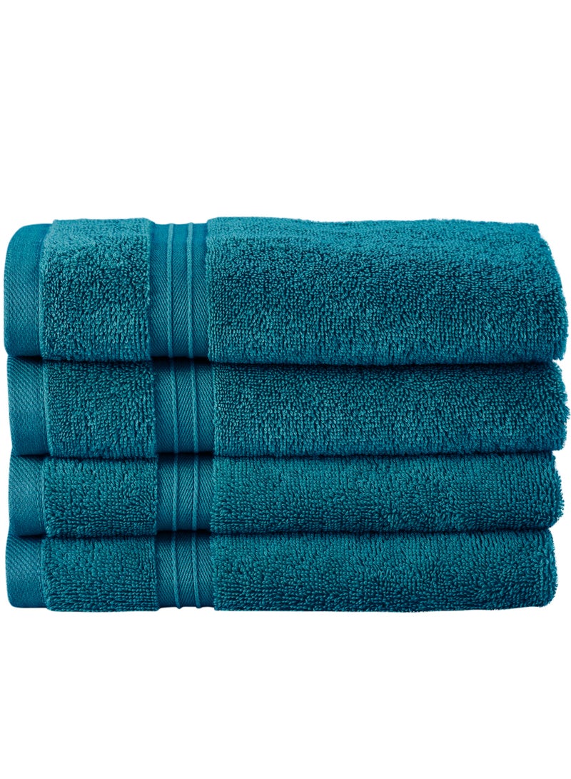 4-Piece 100% Combed Cotton 550 GSM Quick Dry Highly Absorbent Thick Hand Soft Hotel Quality For Hand And Spa Hand Towel Set 40x70cm