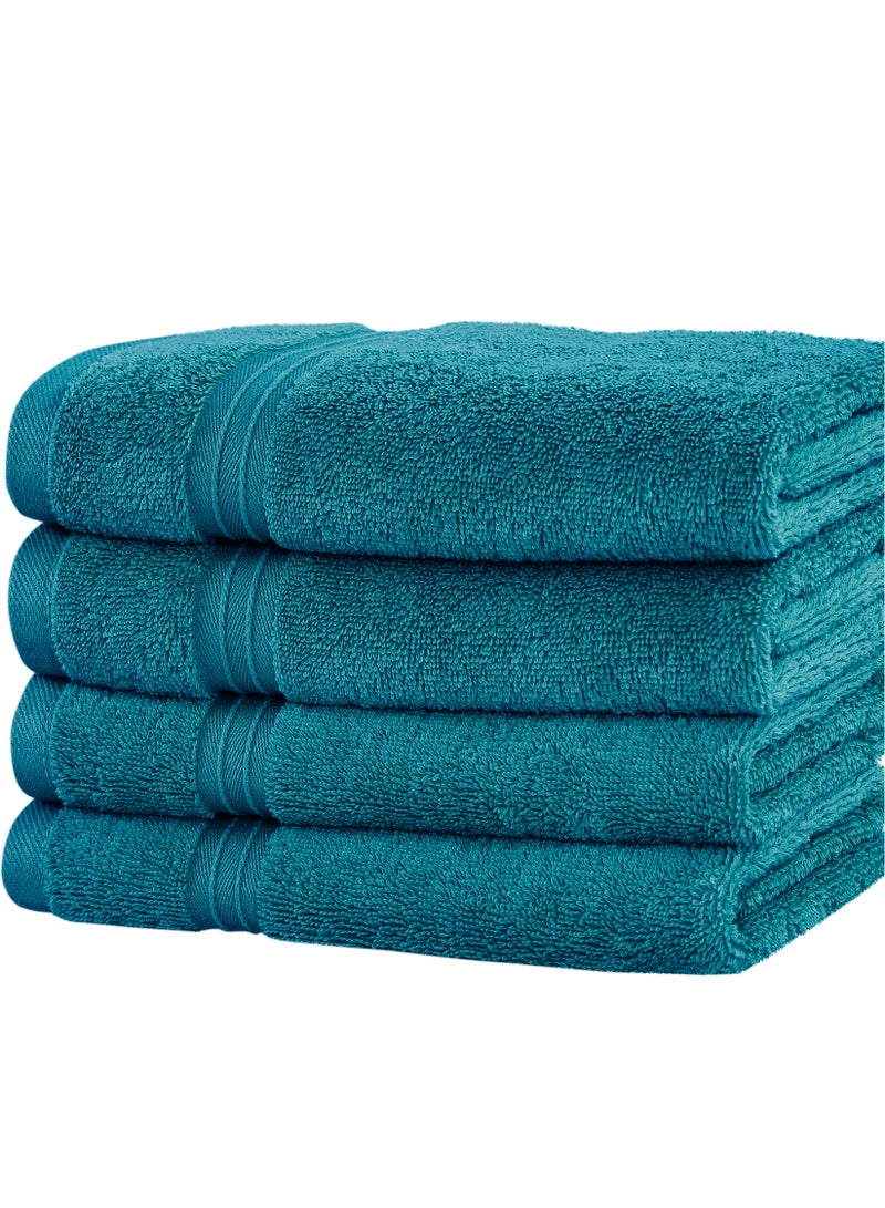 Bliss Casa 4-Piece 100% Combed Cotton Hand Towels - 550 GSM Quick Dry Highly Absorbent Hand Towel Set - Thick Soft Hotel Quality Towels for Hand And Spa 16x28 Inch