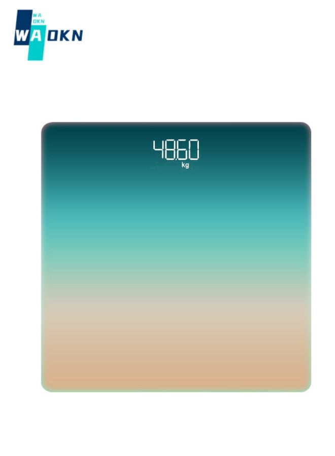 Gradient Color Home Smart Electronic Scale Digital Bathroom Scales for Body Weight, Weighing Scale Electronic Bath Scales with High Precision Sensors Accurate Weight Machine for People, LED Display