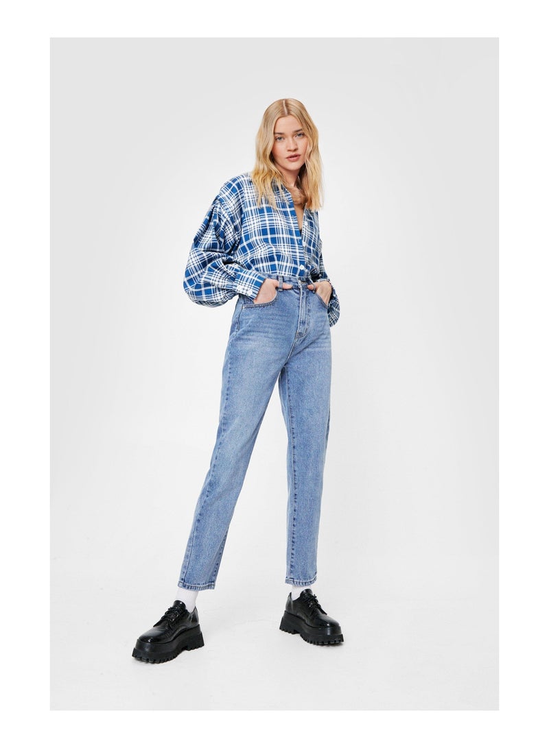 Straight Talking High-Waisted Jeans