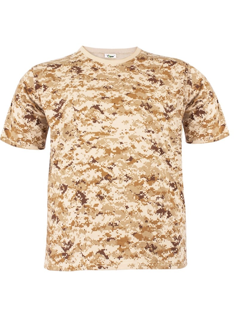 Camouflage Army T-Shirt for Men in Plus Size