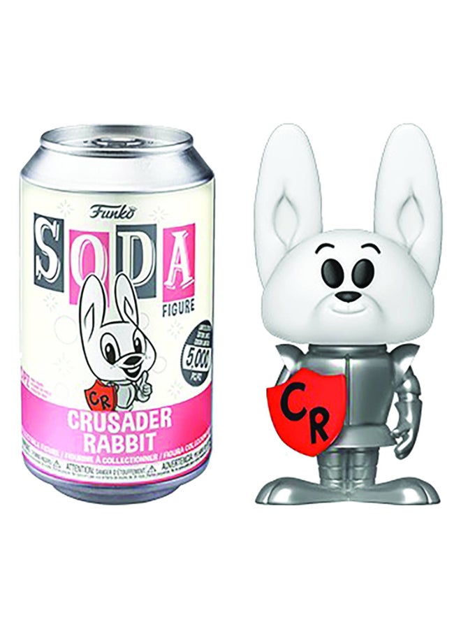 2-Piece Crusader Rabbit Figure With Soda Chase Can Set 4.25inch