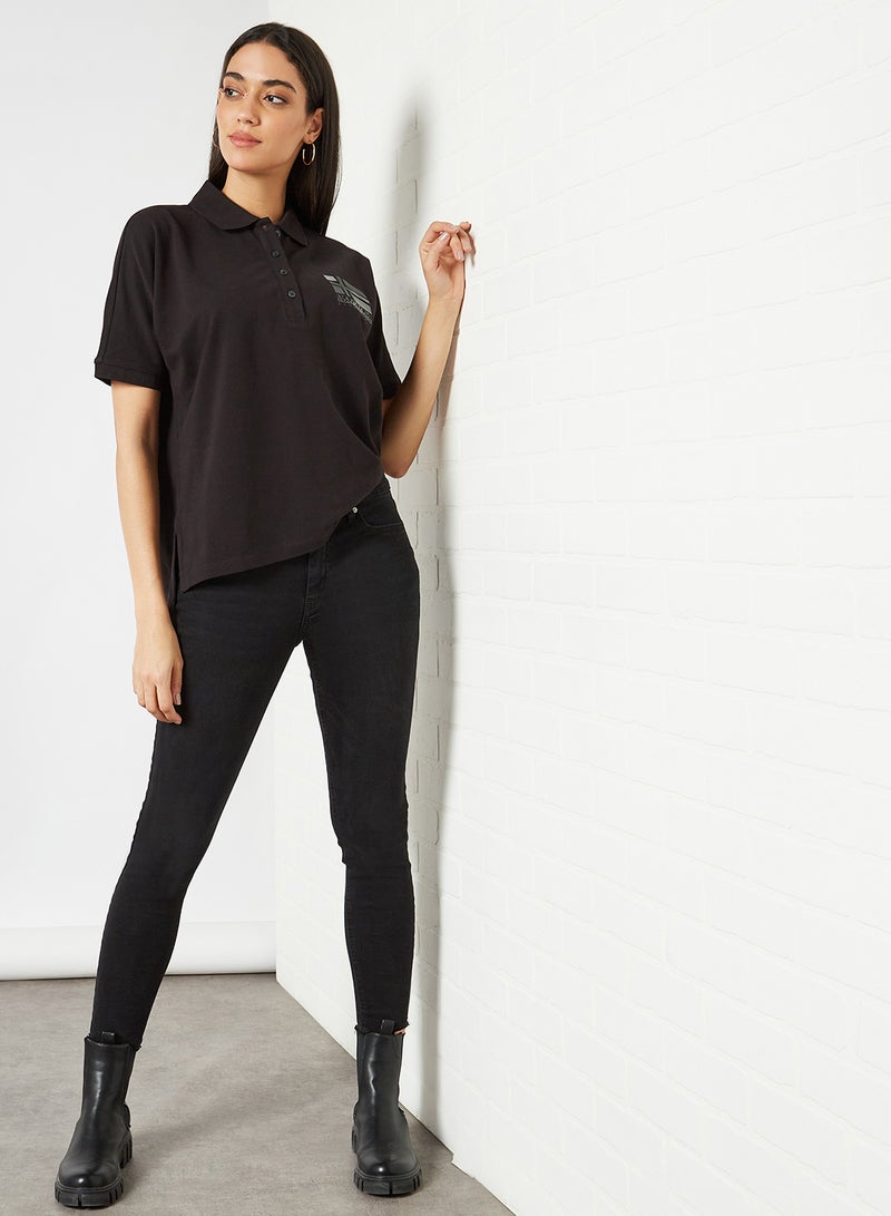 Stretch Polo Black