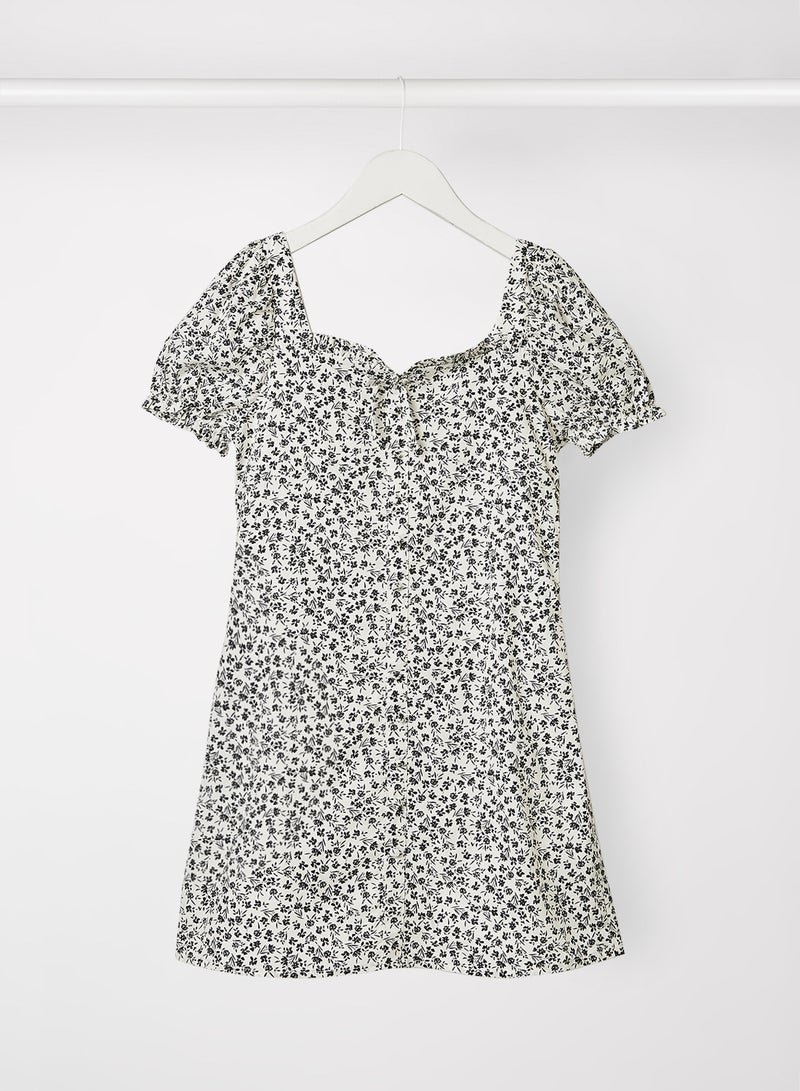 Kids/Teen Ditsy Floral Dress Black