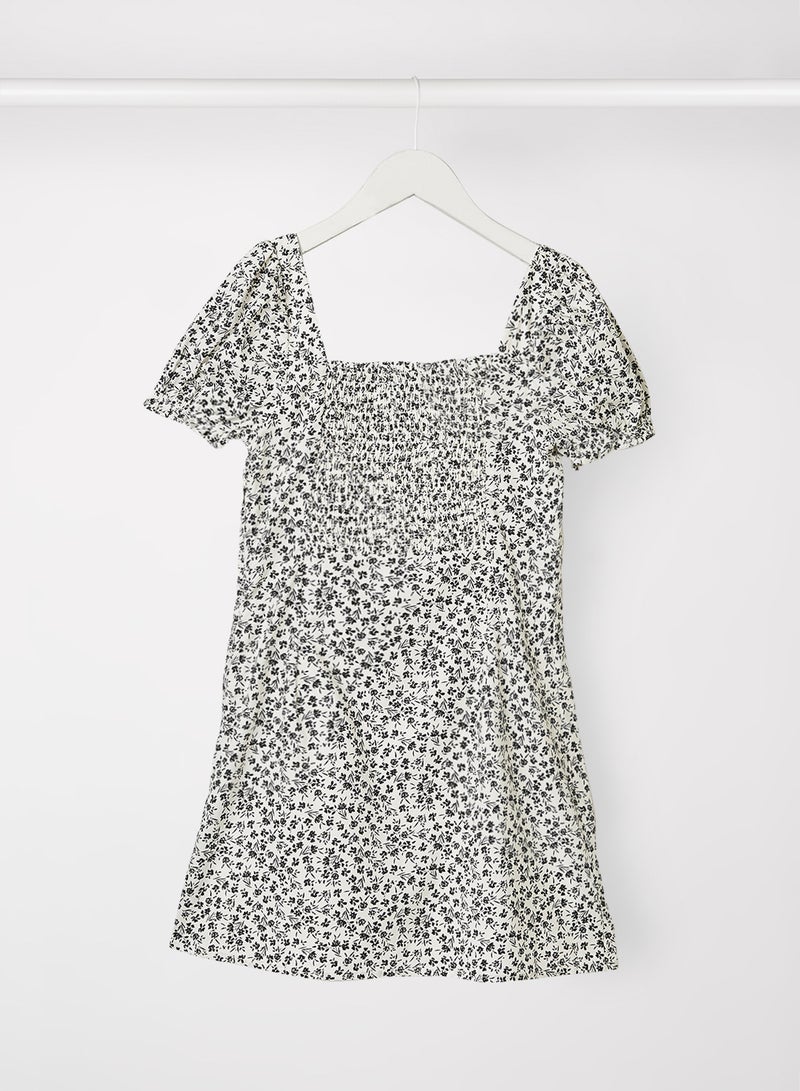 Kids/Teen Ditsy Floral Dress Black