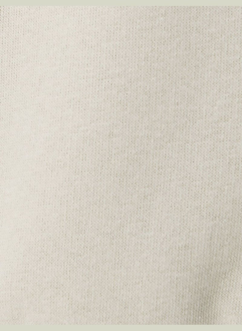 Relax Cut Sweatshirt Color Block Printed Soft Interior Crew Neck Long Sleeve