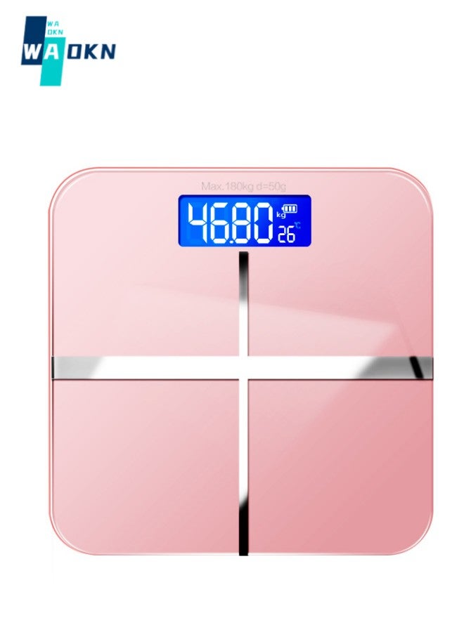 Smart Scale for Body Weight and Fat Percentage with All-in-one LCD Display, Digital Bathroom Weight Scales Bluetooth Rechargeable Body Fat Scale,Smart Bluetooth Home Rechargeable Body Fat Scale