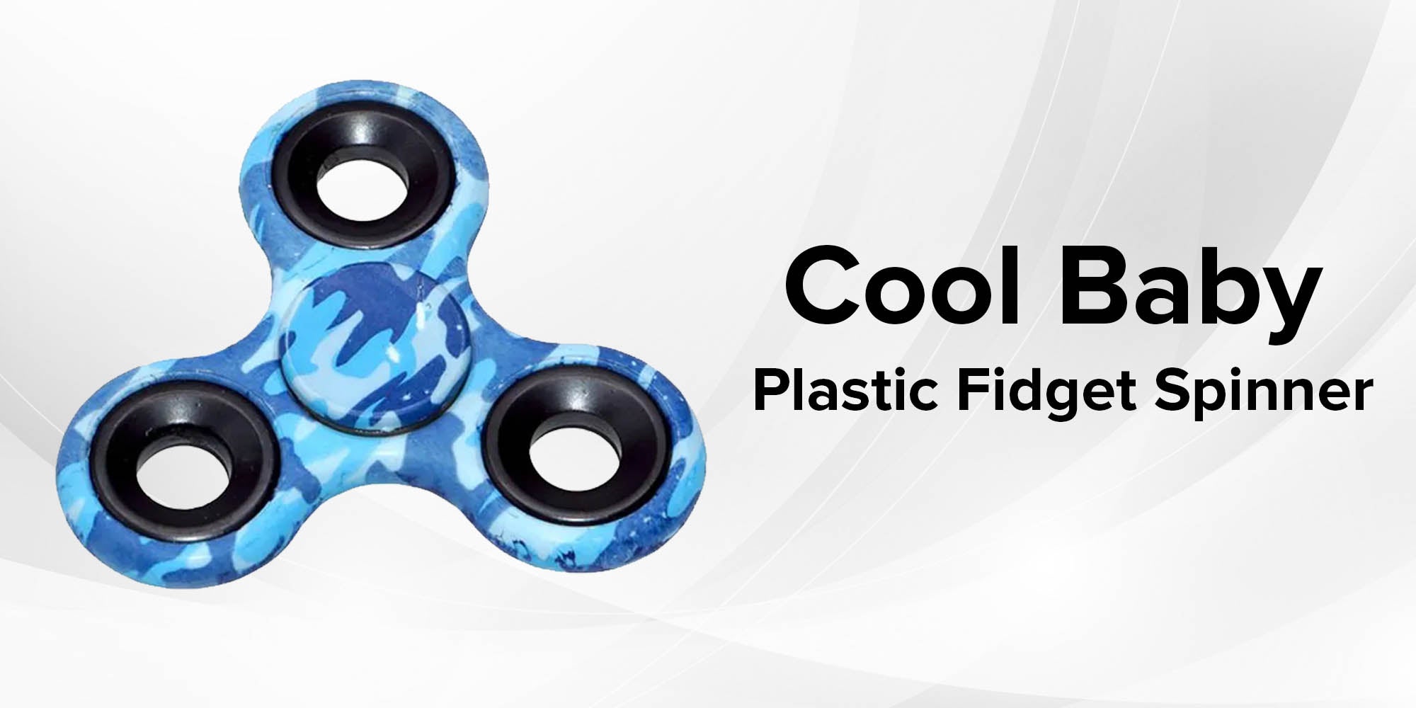 Plastic Fidget Spinner 6.5x0.65x6.5cm