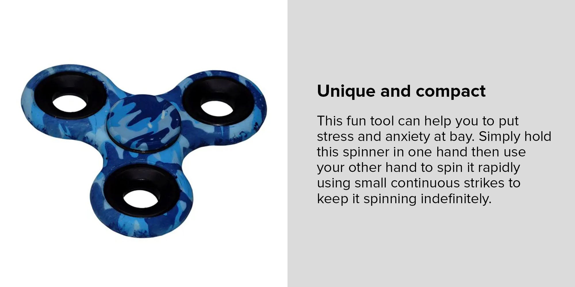 Plastic Fidget Spinner 6.5x0.65x6.5cm