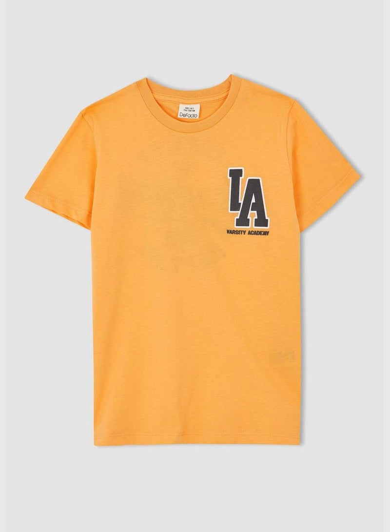 Boy Regular Fit Crew Neck Short Sleeve T-Shirt
