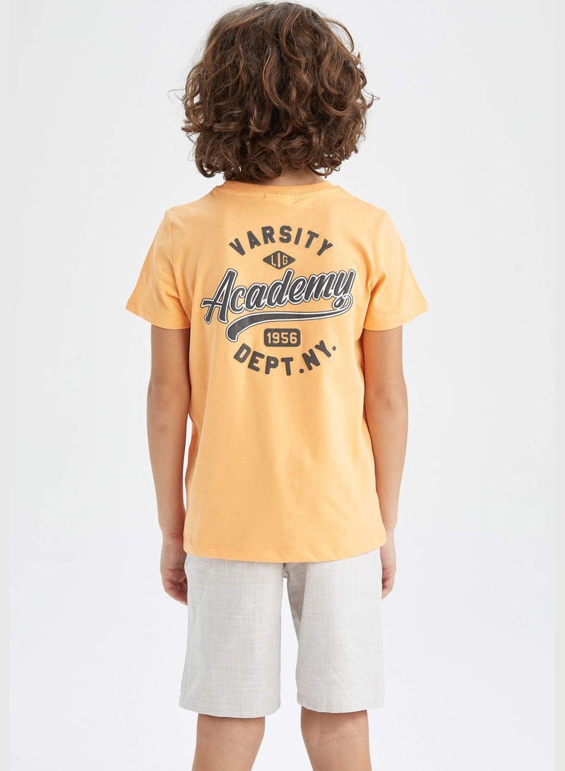 Boy Regular Fit Crew Neck Short Sleeve T-Shirt