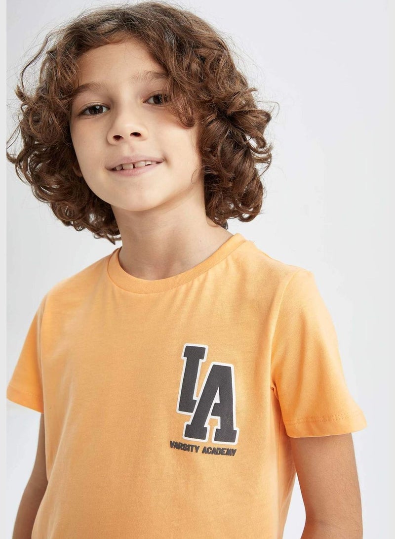 Boy Regular Fit Crew Neck Short Sleeve T-Shirt