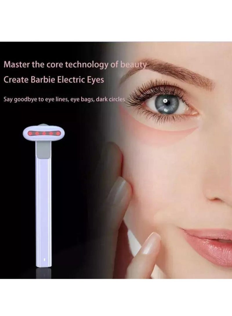 4-in-1 Facial Wand Red Light Therapy for Face and Neck Microcurrent Facial Device for Anti-Aging Skin Tightening Machine Face Massager Facial Wand