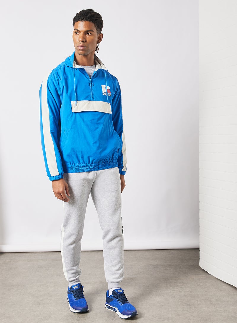 Leon Hooded Windbreaker Blue