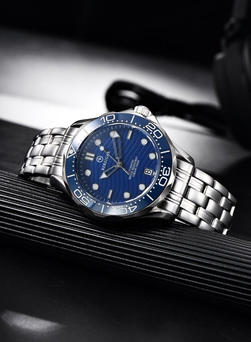 Bersigar BG-1685 Ocular Luxury Design Stainless Steel Mechanical Water Resistant Watch