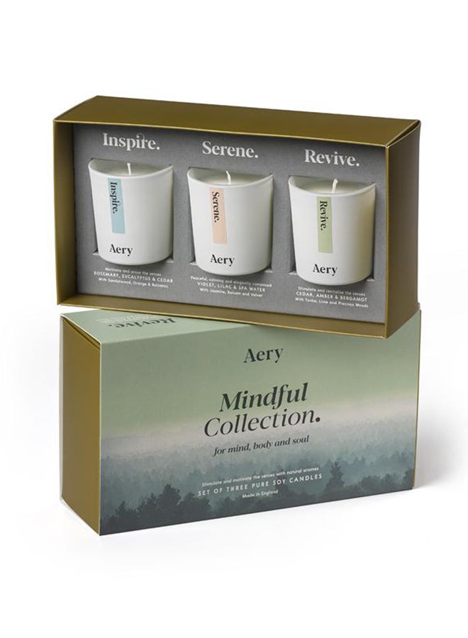 3-Piece Mindfulness Candle Gift Set Multicolour 23.5 x 13.5 x 7.5cm