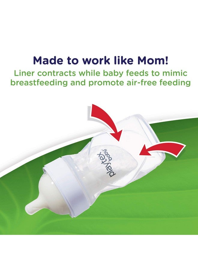 Nurser Bottle Gift Set With Presterilized Disposable Dropins Liners Closer To Breastfeeding