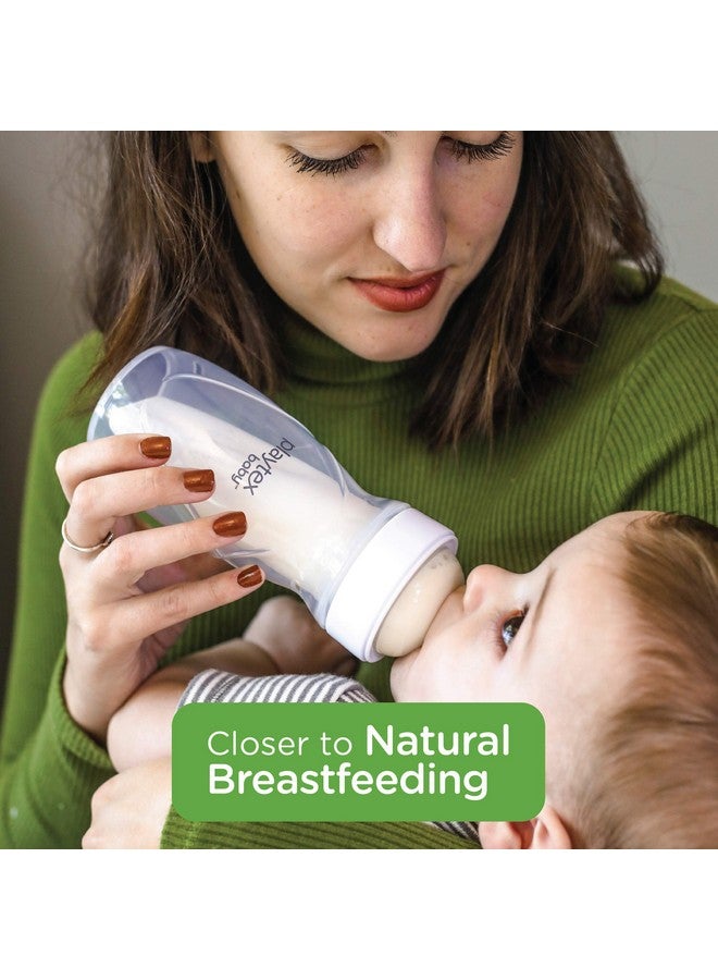 Nurser Bottle Gift Set With Presterilized Disposable Dropins Liners Closer To Breastfeeding
