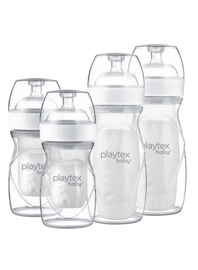 Nurser Bottle Gift Set With Presterilized Disposable Dropins Liners Closer To Breastfeeding