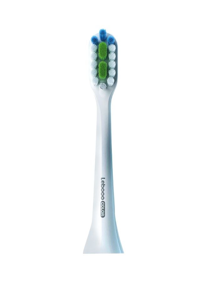 2-Piece Lebooo Electric Toothbrush Replacement Head White/Green/Blue