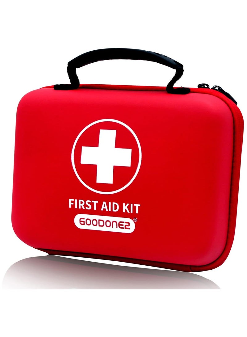 260 Piece First Aid Kit - Emergency kit - Medical kit - Reflective Design for Treat, Protect Minor Cuts, Scrapes, Travel, Emergency, Survival, Hunting, Home, Office, Car, Workplace & Outdoor