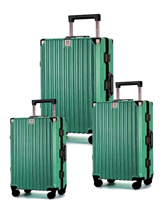 3 Pieces Aluminium Hardside 360 degree Spinner Wheels Trolley Luggage Set with TSA Lock 20/24/28 Inch