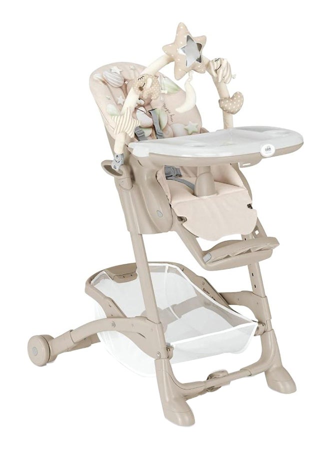Istante High Chair With Toy Bar - Beige 261, From 0 To 36 Months