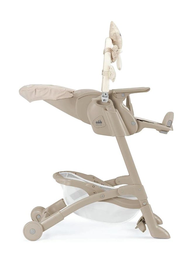 Istante High Chair With Toy Bar - Beige 261, From 0 To 36 Months