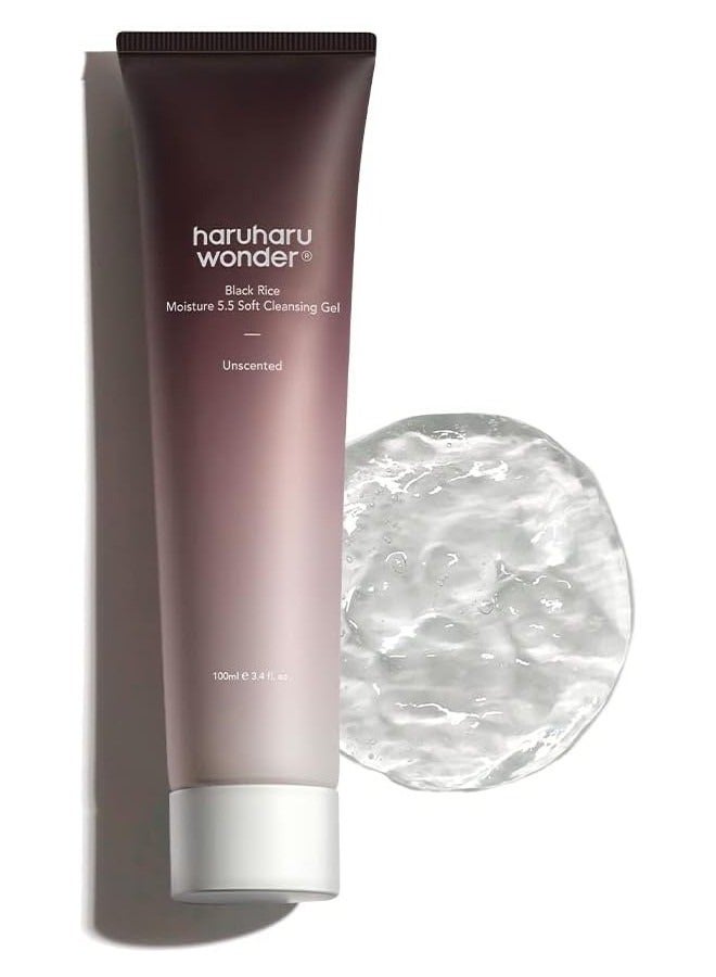 Wonder Black Rice Moisture 5.5 Soft Cleansing Gel 100ml Fermented Black Rice Face Wash Foam Cleanser